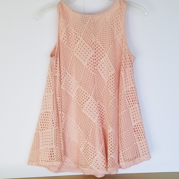 Beautiful Pink Lace Tunic - Picture 5 of 7
